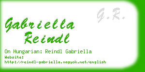 gabriella reindl business card